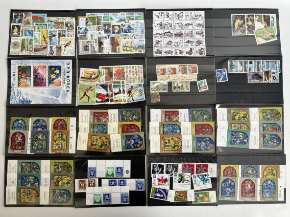 Yabancı Posta Pulu Lotu 1180 Adet B017 - Resim 3