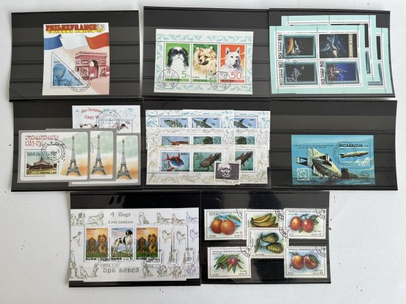 Yabancı Posta Pulu Lotu 1180 Adet B017 - Resim 7