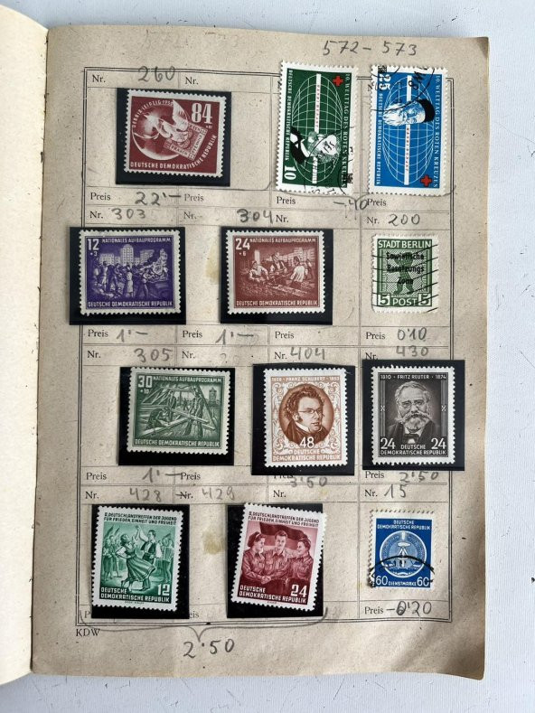 Yabancı Posta Pulu Albümü 650 Adet A080 - Resim 5