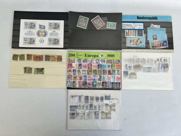 Yabancı Posta Pulu Lotu 330 Adet B019 - Resim 4