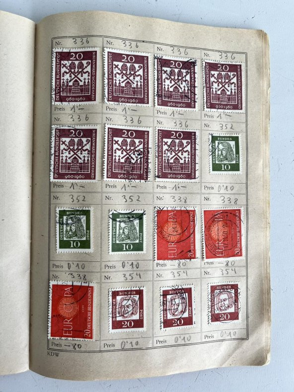 Yabancı Posta Pulu Albümü 650 Adet A080 - Resim 12