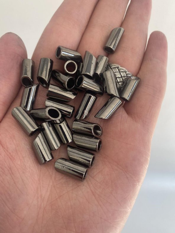 Kordon Metal Bağ Ucu 7,2 mm Siyah 20 Adet ürün görseli