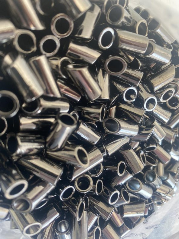 Kordon Metal Bağ Ucu 7,2 mm Siyah 20 Adet - Resim 2