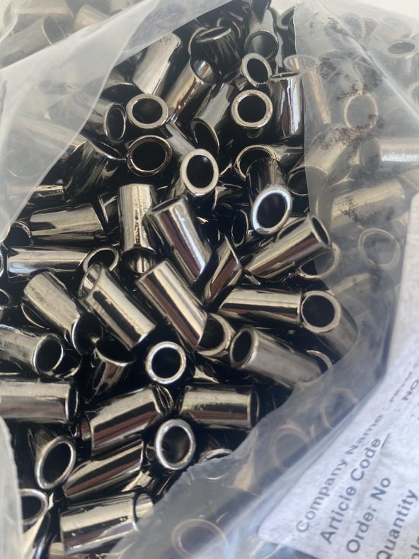 Kordon Metal Bağ Ucu 7,2 mm Siyah 20 Adet - Resim 5
