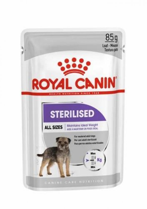 Royal Canin Sterilised Loaf Kısırlaştırılmış Köpek Yaş Maması 85 Gr 12 Li