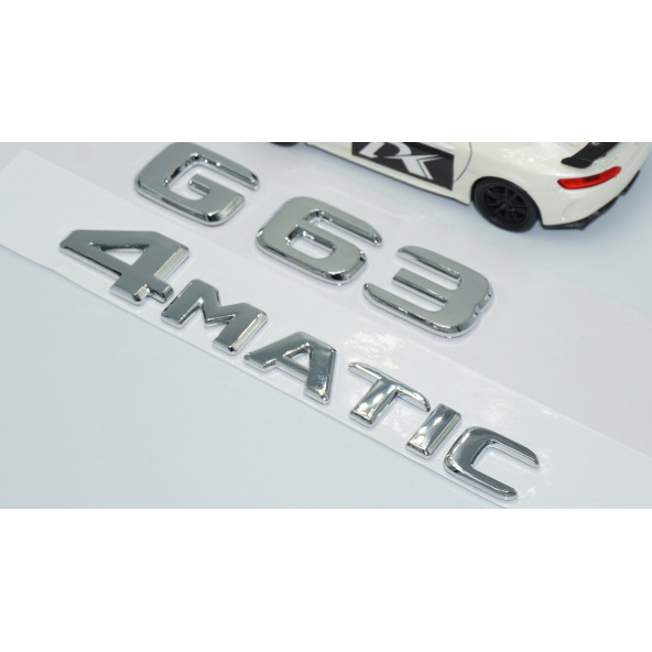 DK Tuning G63 4Matic Bagaj Krom ABS Yazı Logo Benz İle Uyumlu - 3