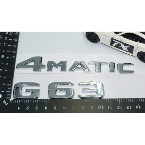 DK Tuning G63 4Matic Bagaj Krom ABS Yazı Logo Benz İle Uyumlu - 4