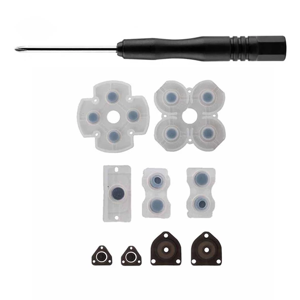 Playstation 4 Tamir 001 010 011 İç Lastik Silikon ve Tornavida Seti PS4 Kol Yedek Parça
