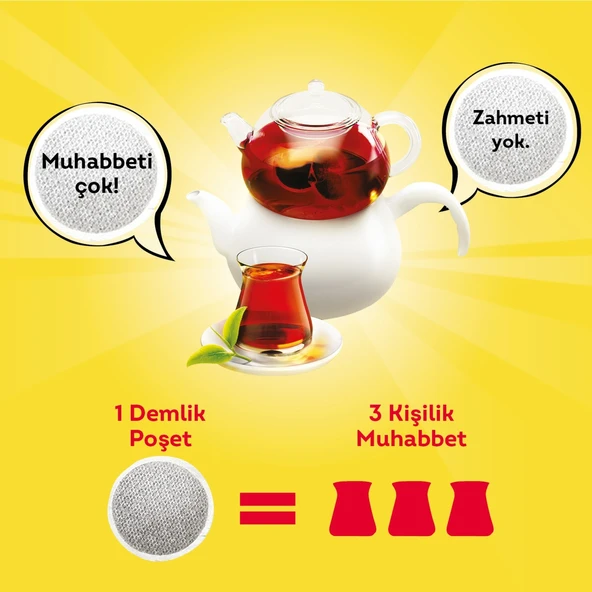 Lipton Yellow Label Demlik Poşet Çay 100lüx16 Adet - 10