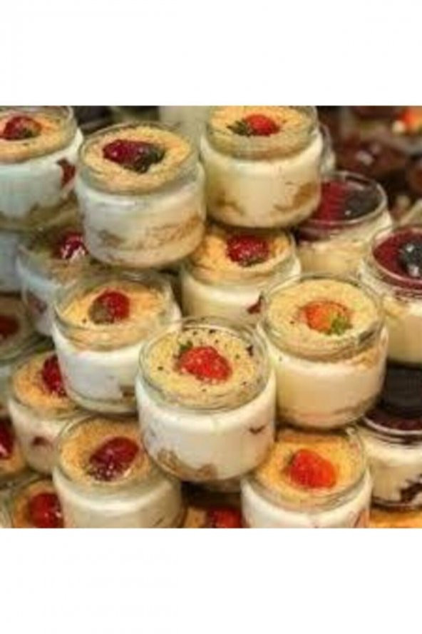 Tamu Cam Kavanoz 330cc Kapaklı Cam Kavanoz Magnolia Kavanozu 10 Adet Tatlı Magnolya Kavanozu - 2