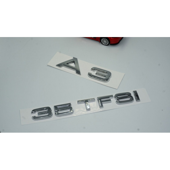 Audi A3 35 TFSi Krom ABS 3M 3D Bagaj Yazı Logo Orjinal Ürün - 2