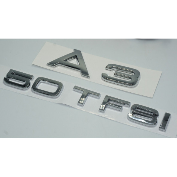 Audi A3 50 TFSi Krom ABS 3M 3D Bagaj Yazı Logo Orjinal Ürün - 3