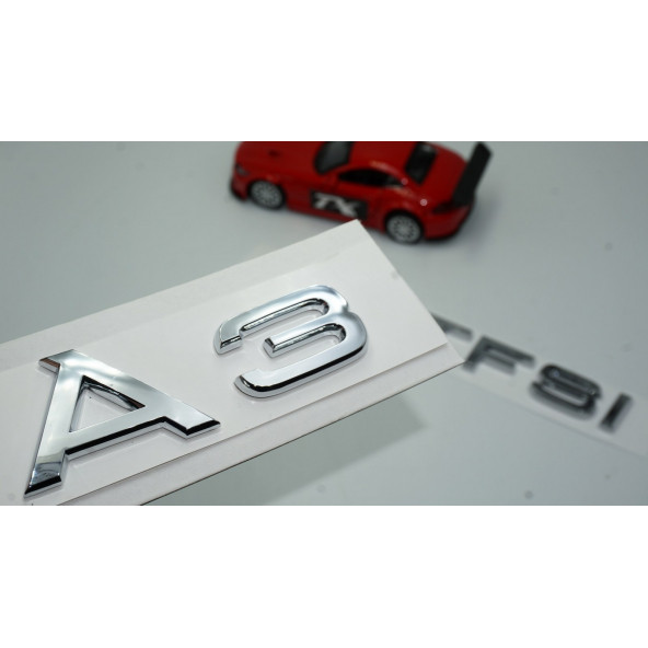 Audi A3 45 TFSi Krom ABS 3M 3D Bagaj Yazı Logo Orjinal Ürün