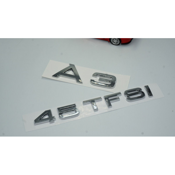 Audi A3 45 TFSi Krom ABS 3M 3D Bagaj Yazı Logo Orjinal Ürün - 2