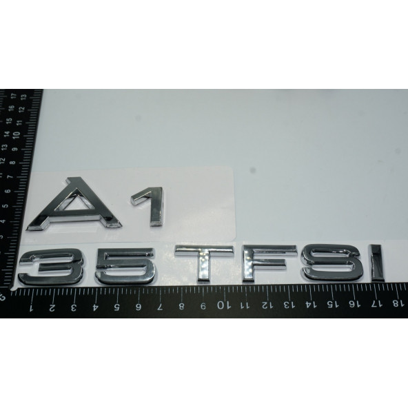 Audi A1 35 TFSi Krom ABS 3M 3D Bagaj Yazı Logo Orjinal Ürün - 4