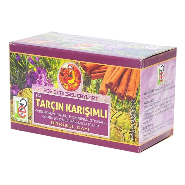 Ege Lokman Bitkisel Çayları Tarçın Karışımlı Bitkisel Çay 20 Pşt