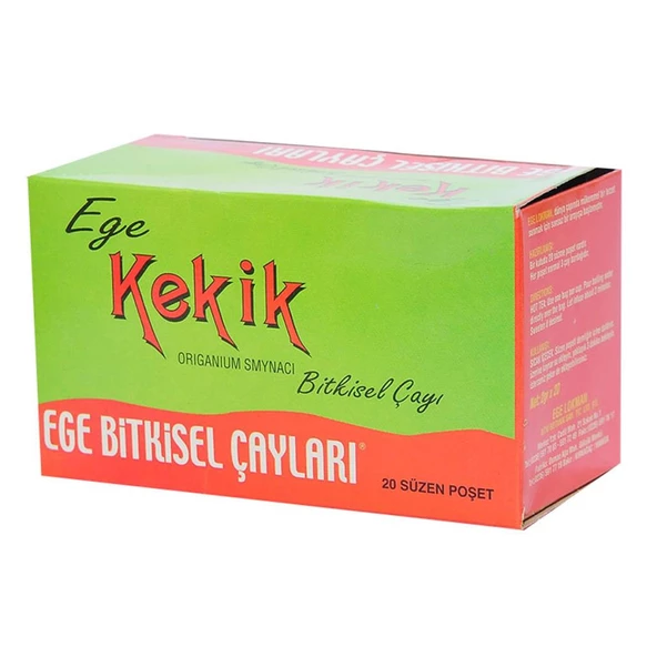 Ege Lokman Bitkisel Çayları Kekik Otu Bitki Çayı 20 Süzen Poşet