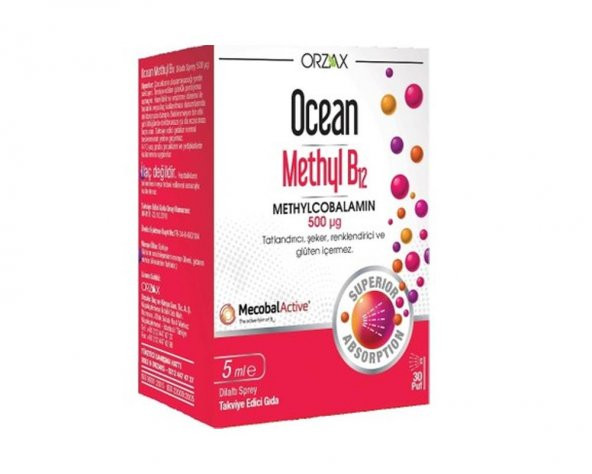 Ocean Methyl B12 500 Mcg Methylcobalamin 5 Ml-SKT:04/2024