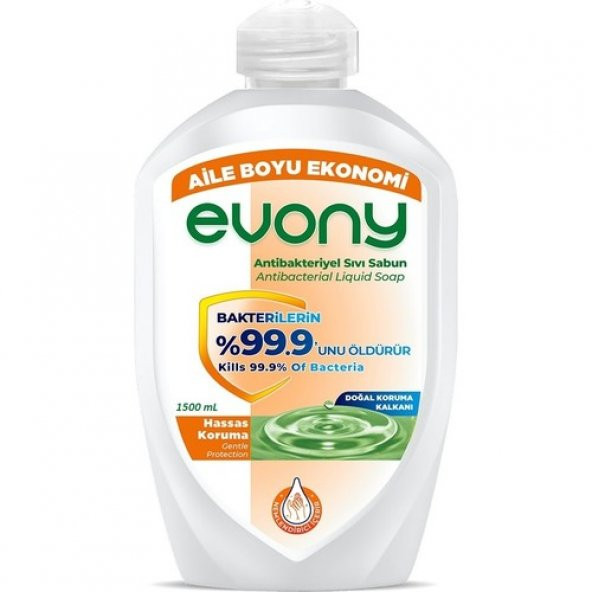 Evony Antibakteriyel sıvı sabun soft care 1500ml