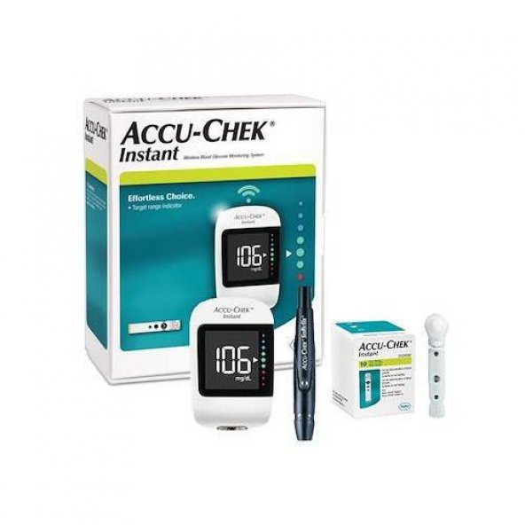 Accu-Chek Instant Şeker Ölcüm Cihazı + 50 Adet Instant Çubuğu