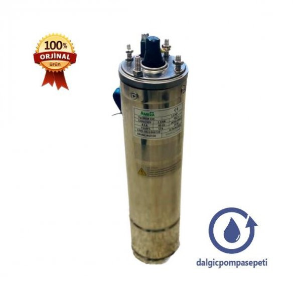 Amega 4" ECO M 100 - 220 V Dalgıç Pompa Motoru - 1 Hp