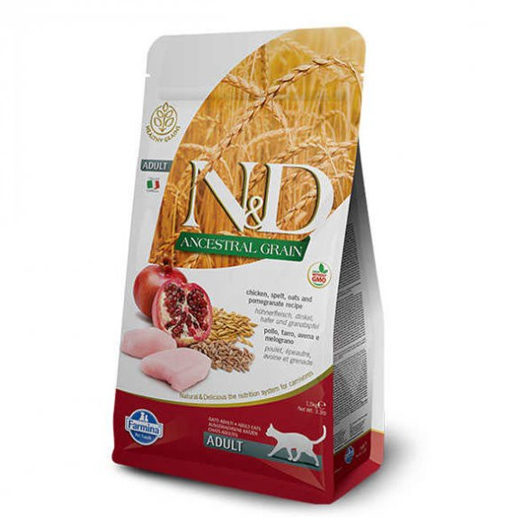 ND Düşük Tahıllı Tavuklu Kedi Maması 1.5 KG