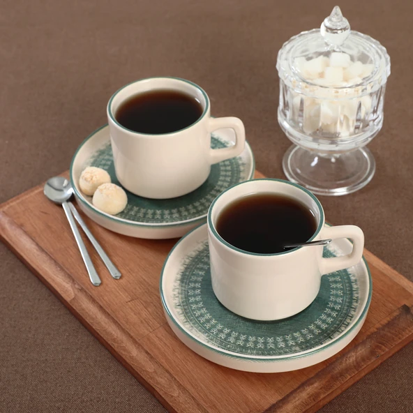 Keramika Keraart Maya Stackable Çay Takımı 12 Parça 6 Kişilik - 20789-98 - 2