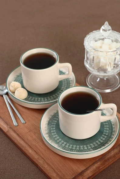 Keramika Keraart Maya Stackable Çay Takımı 12 Parça 6 Kişilik - 20789-98 - Resim 4