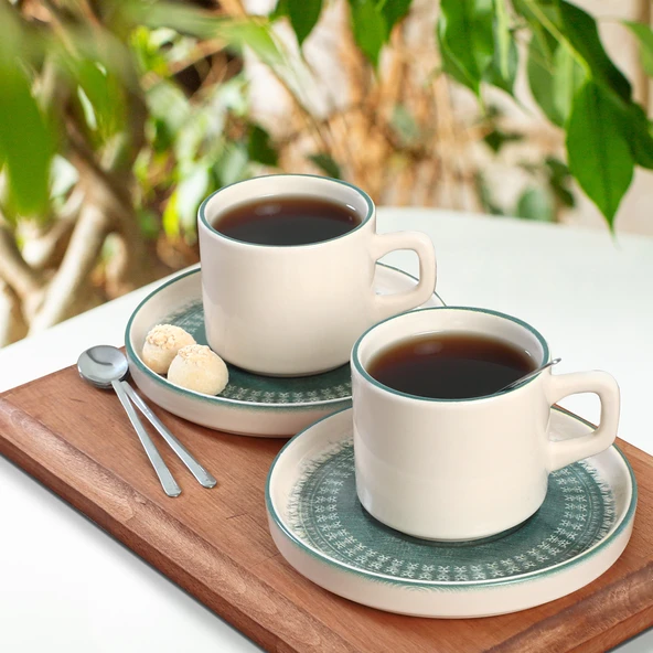 Keramika Keraart Maya Stackable Çay Takımı 12 Parça 6 Kişilik - 20789-98 - 5