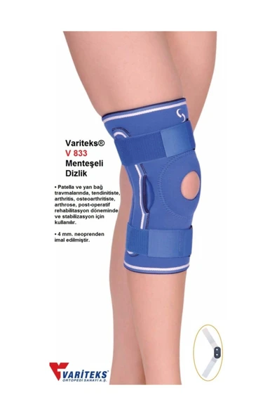 MENTEŞELİ DİZLİK PATELLA DİZLİK VARİTEKS 833 - Resim 3