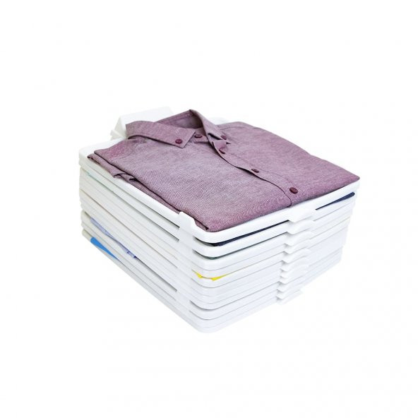 12li Tişört Düzenleyici Gömlek T-shirt Elbise Organizer - 4