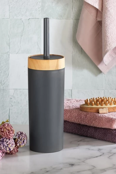 Flosoft Bambu Desenli Yuvarlak 5'li Banyo Seti - 7