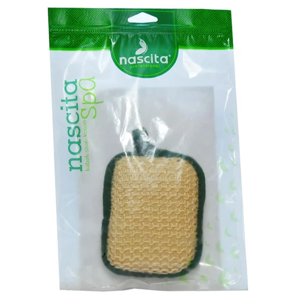 Nascita Sisal Kare Lif Banyo Hamam Kesesi Doğal Lifli 15CM x 10CM