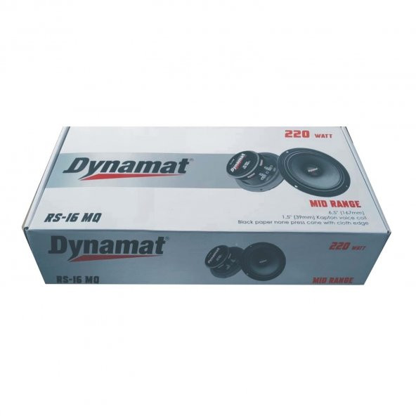Dynamat RS-16 MQ  - 16 Cm - 220W Profesyonel SPL -En Kaliteli Midrange