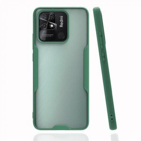 Xiaomi Redmi 12C Kılıf Kamera Korumalı Arkası Şeffaf Silikon - 4