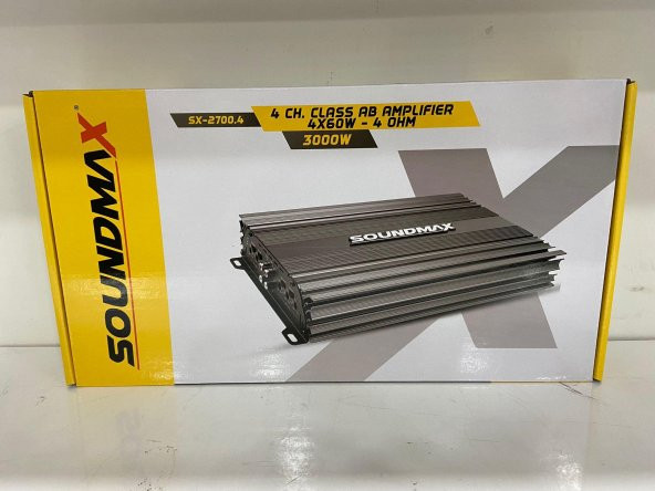 Soundmax Sx-2700.4 3000w 4 Kanal Profesyonel Oto Anfi - 4