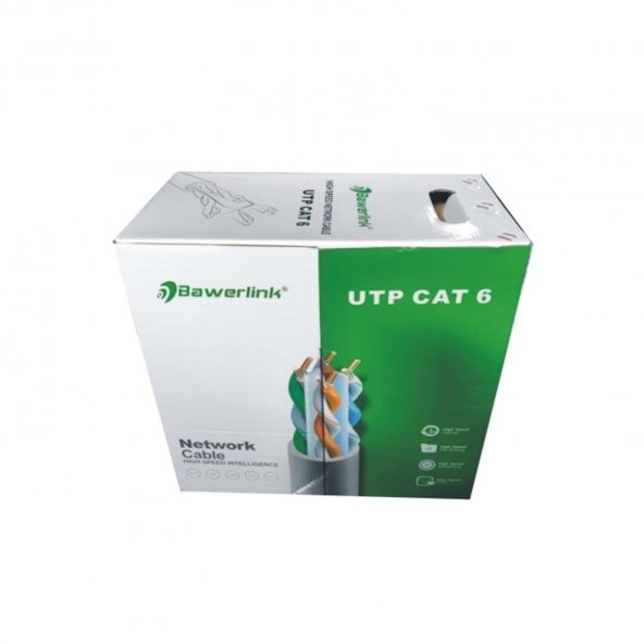 Bawerlink BW-CAT608 305m Gri Utp CAT6 Kablo - 3