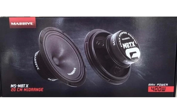 Massive Ms-m8tx 20 Cm Midrange Hoparlör 400 Wat Maximum Power Çift Fiyatıdır MS-M8TX - 2