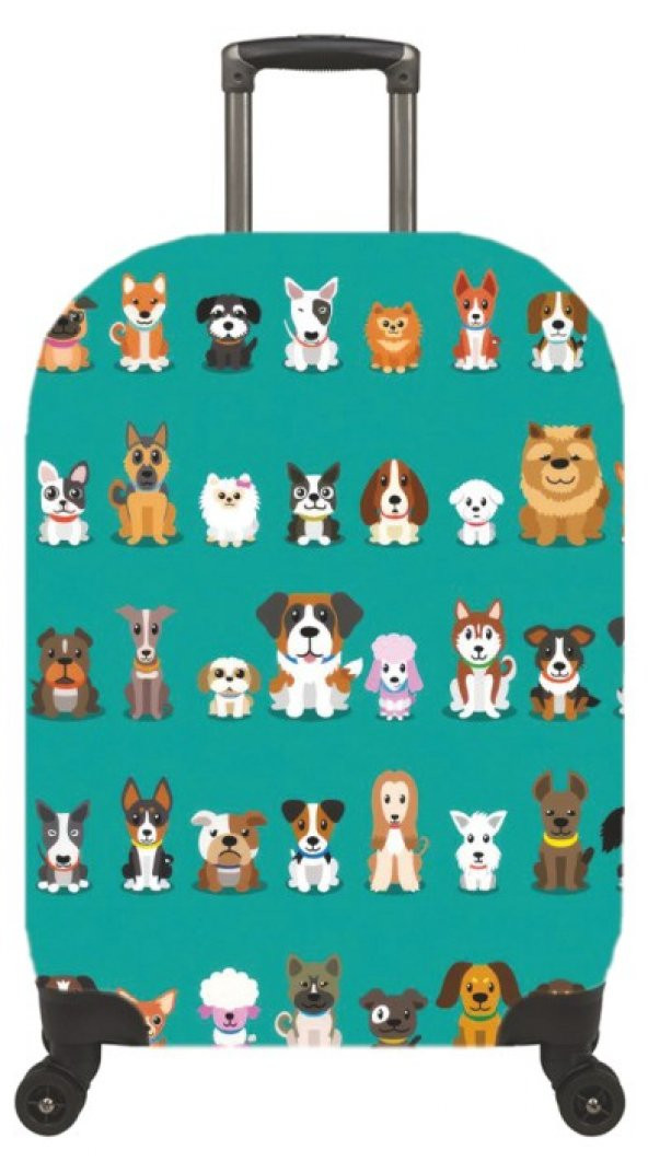 My Saraciye 78 Valiz Kılıfı, Bavul Kılıfı - Küçük Köpekler 78 - 2