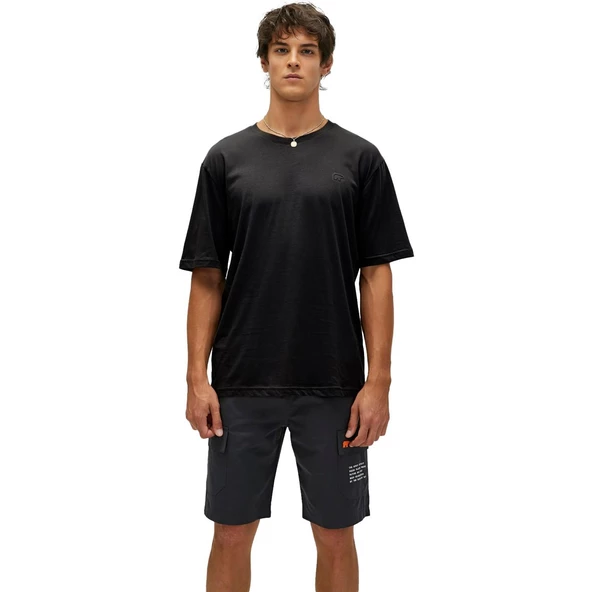 Bad Bear Liber Oversize T-shirt Siyah Basic Erkek Tişört 22.01.07.052-C01 ürün görseli 1