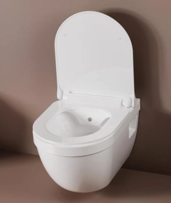 Seramiksan Neon Rim-Out Asma Klozet + Duroplast Yavaş Kapanır Kapak - 2