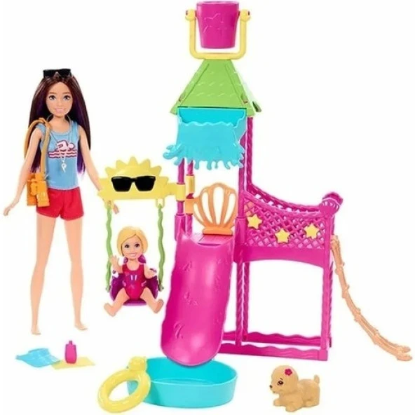 Barbie Skipper Su Parkı Eğlencesi HKD80 Lisanslı Ürün