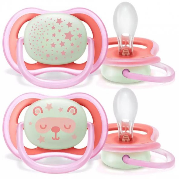 Philips Avent Ultra Air Gece Emziği 6-18 Ay 2li Kız