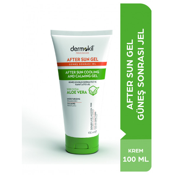 DERMOKİL After Sun Gel-Güneş Sonrası Serinletici ve Rahatlatıcı Jel 100 ml