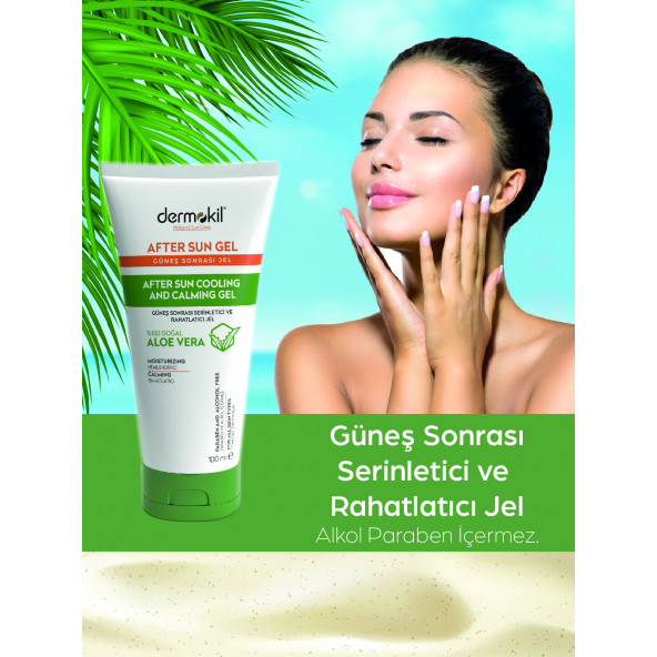 DERMOKİL After Sun Gel-Güneş Sonrası Serinletici ve Rahatlatıcı Jel 100 ml - 3