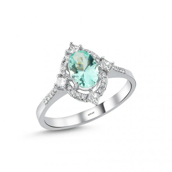 0.95 Karat Paraiba Pırlanta Yüzük