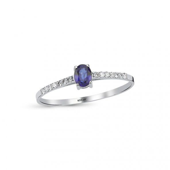 0.31 Karat Safir Pırlanta Yüzük