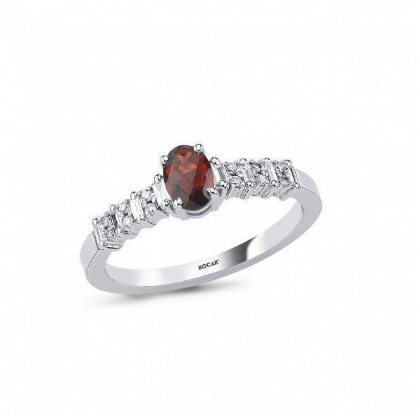0.68 Karat Garnet Pırlanta yüzük