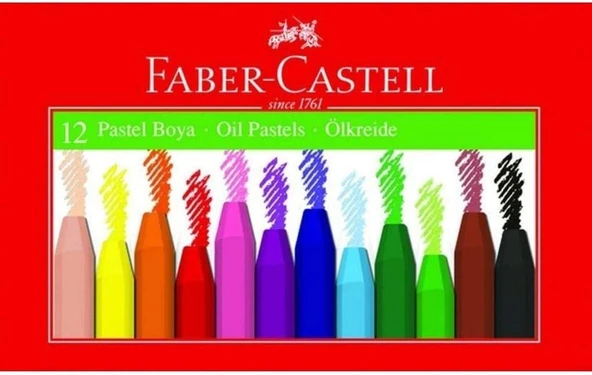 Faber Castell 12 Renk Karton Kutu PASTEL BOYA ürün görseli