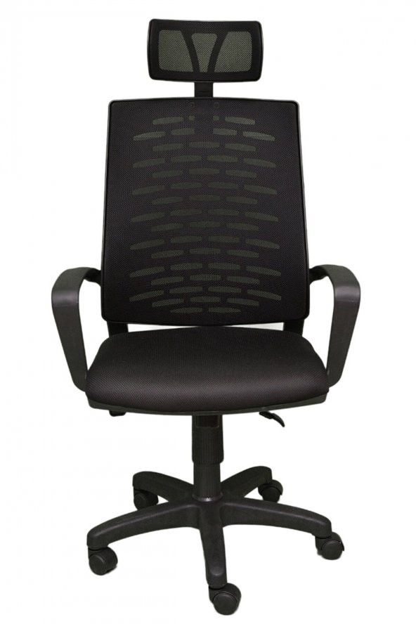 Müdür Ofis Çalışma Koltuğu Öğrenci Sandalyesi Makam Koltuğu Fileli Siyah
